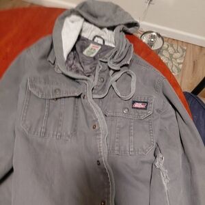 Men's Gray Hooded Jacket by [Brand]